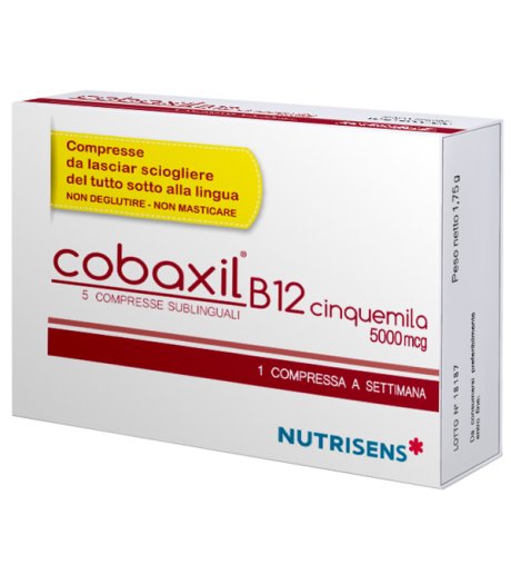 COBAXIL B12 CINQUEMILA 5CPR COBAXIL B12 CINQUEMILA 5CPR