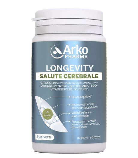 Longevity Salute Cerebrale 60 Capsule - Integratore Per Il Benessere Cognitivo