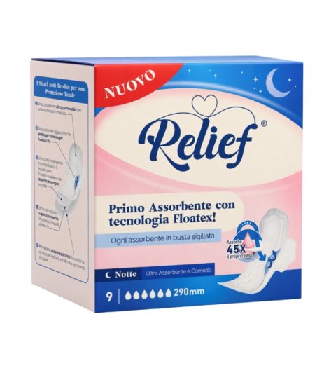 RELIEF ASSORBENTI NOTTE 9PZ
