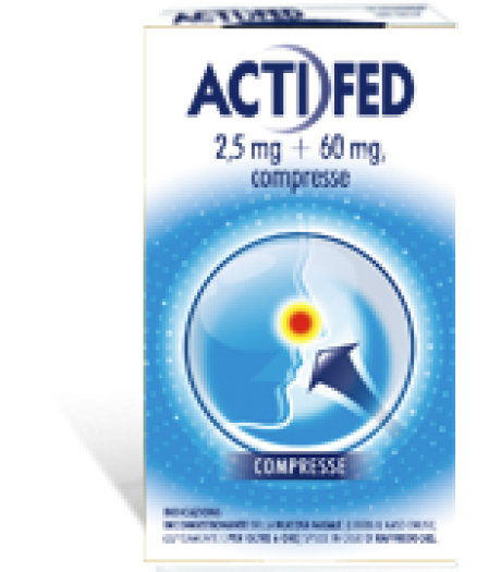 Actifed*12cpr 2,5mg+60mg