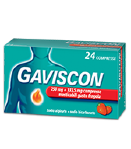 Gaviscon*24cpr Frag250+133,5mg