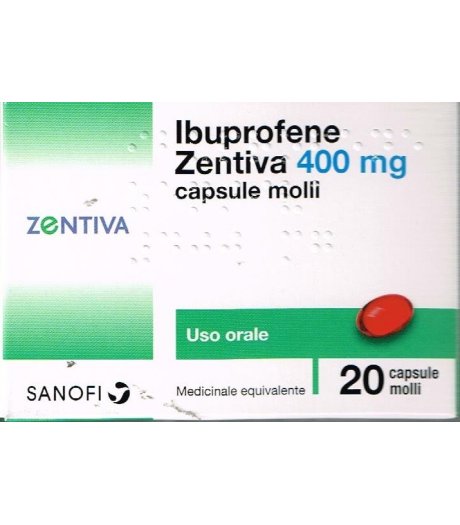 IBUPROFENE ZENT*20CPS 400MG