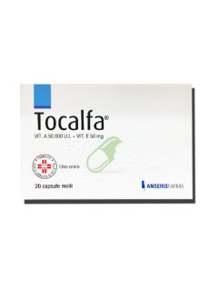 Tocalfa Vitamina A 50000 UI + Vitamina E 50mg 20 Capsule Molli