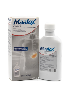 Maalox*os Sosp 250ml 4+3,5% Me