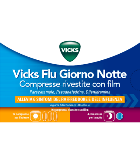 Vicks Flu Giorno Notte*12+4cpr