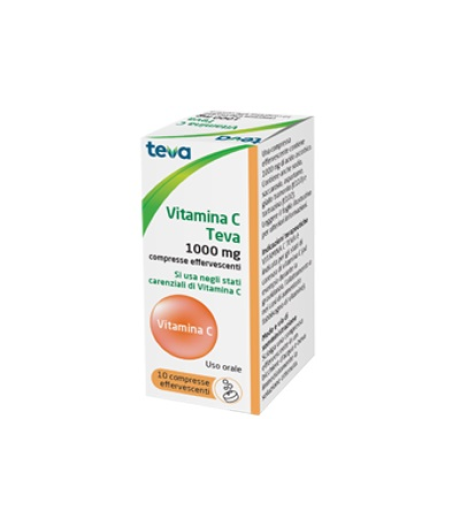 Vitamina C Teva*10cpr Eff 1g