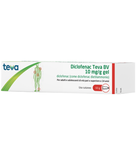 Diclofenac Teva*gel 60g 10mg/g