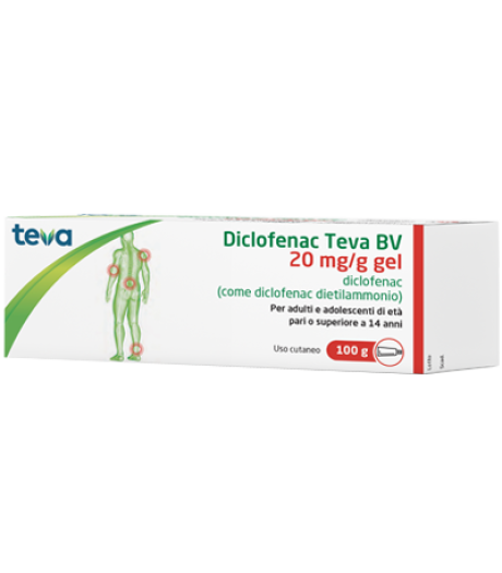 Diclofenac Teva*gel100g 20mg/g