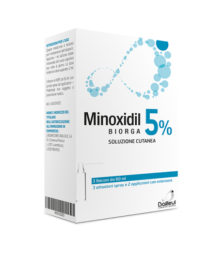 MINOXIDIL BIORGA*SOL CUT 3FL5%