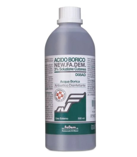 ACQUA BORICA 3% 500ML FADEM