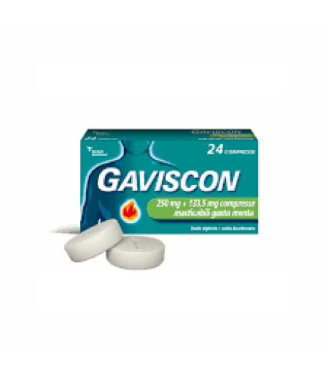 Gaviscon*48cpr Ment250+133,5mg