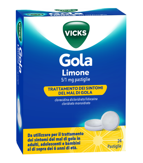 VICKS GOLA*24PAST 5+1MG LIMONE VICKS GOLA*24PAST 5+1MG LIMONE